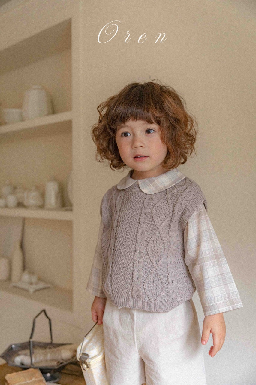 韓國童裝 25秋 | OR25321 Knit Vest