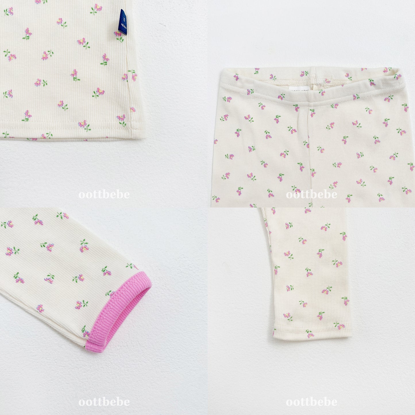 韓國童裝 | OT25341 Blossom Top and Bottom Set