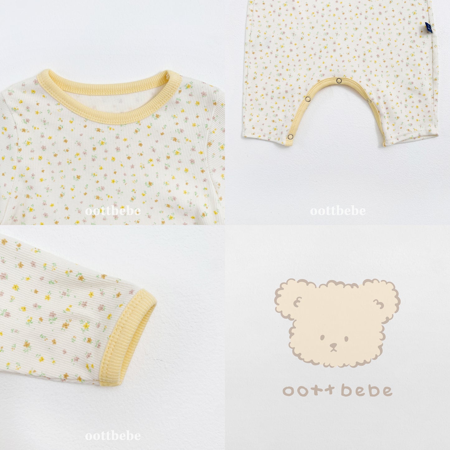 韓國童裝 | OT25336 Blossom Baby Suit
