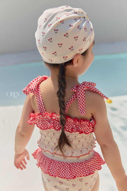韓國童裝 26夏| OR88 Roshell Cherry Swim Cap 羅歇爾櫻桃泳帽 (One Size)
