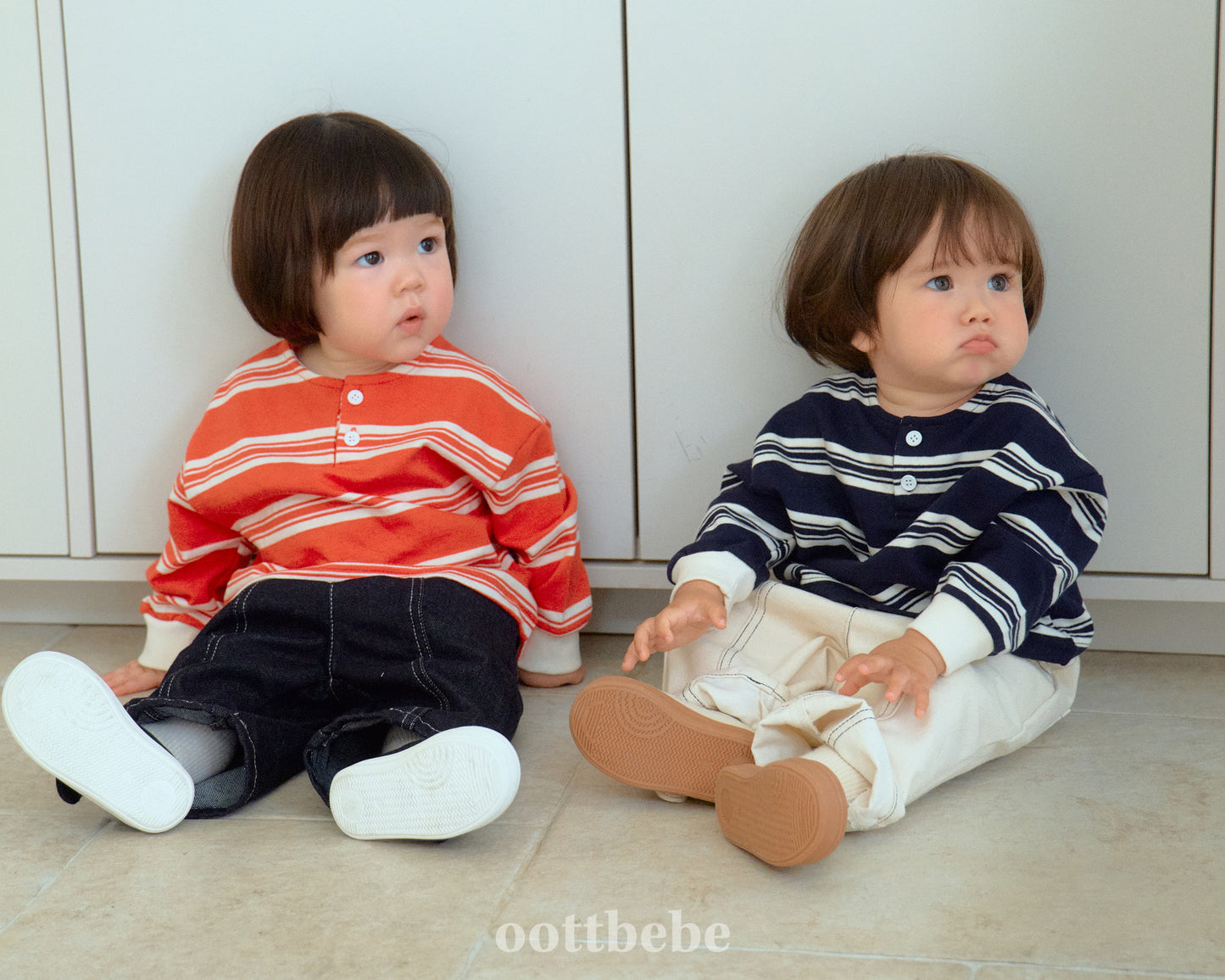 韓國童裝 | OT25328 Kids Stripe MTM