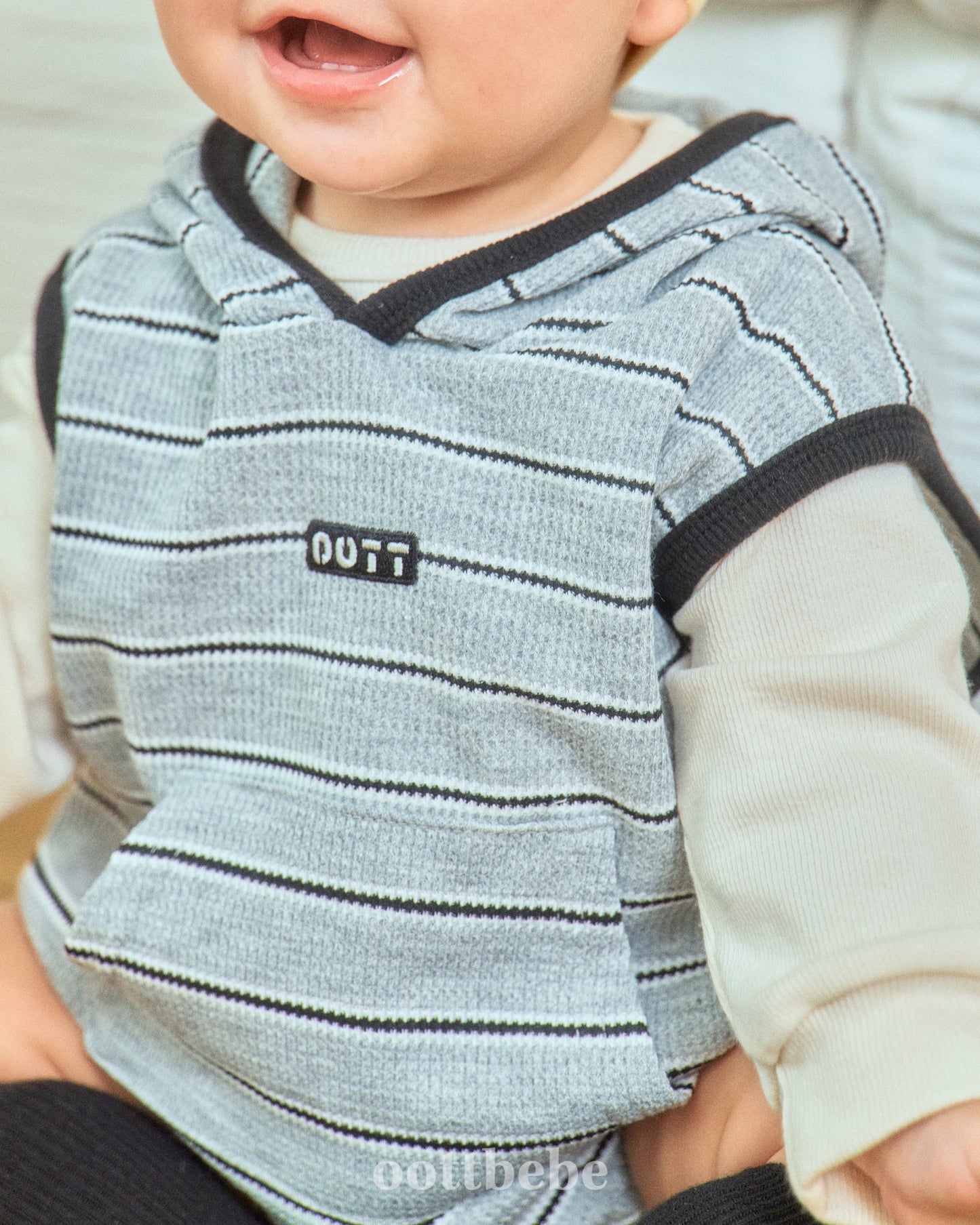 韓國童裝 | OT253567 Hooded Baby Suit