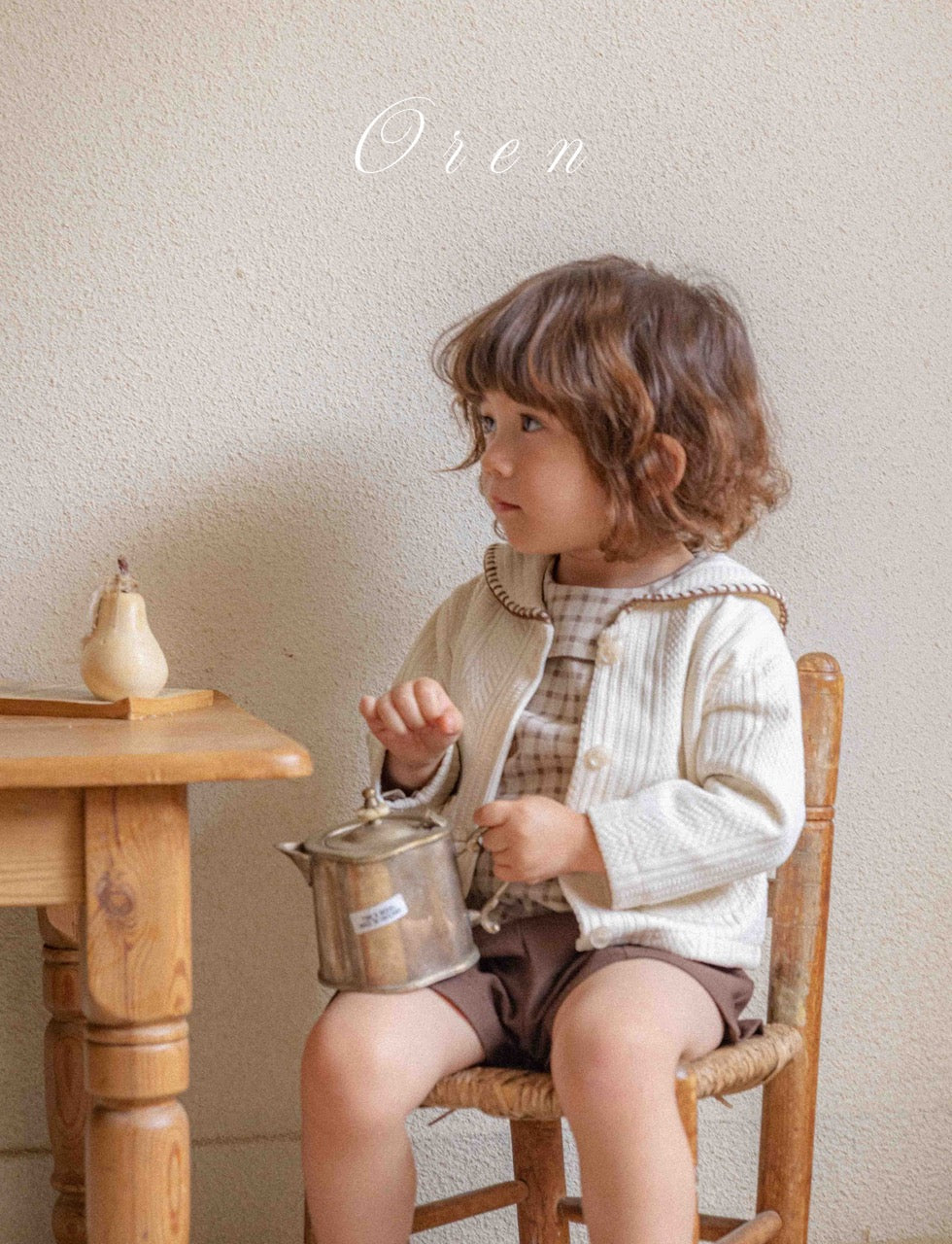 韓國童裝 25秋 | OR25316 Lucien Melo Cardigan