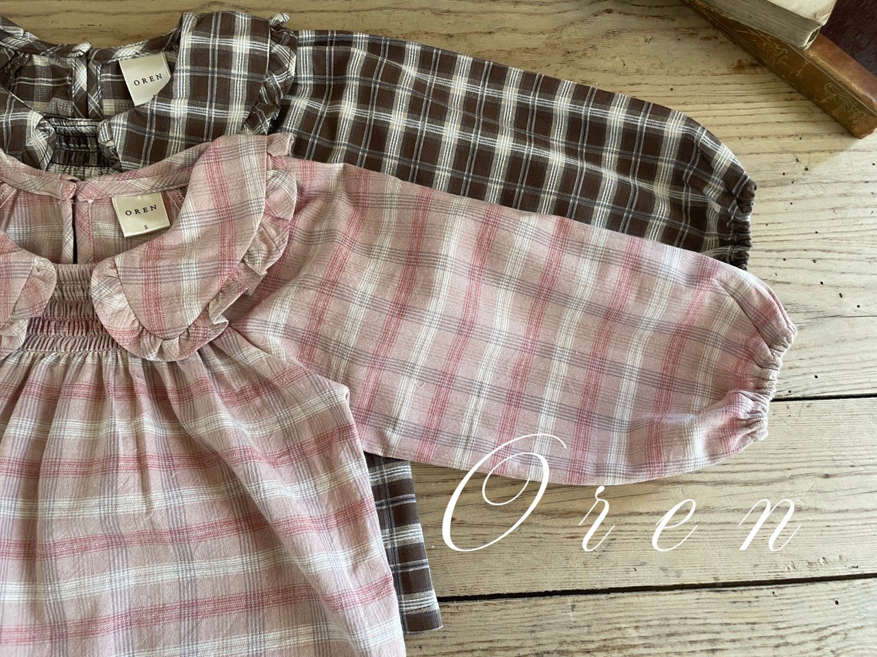 韓國童裝 25秋 | OR25341 Marche Check Blouse
