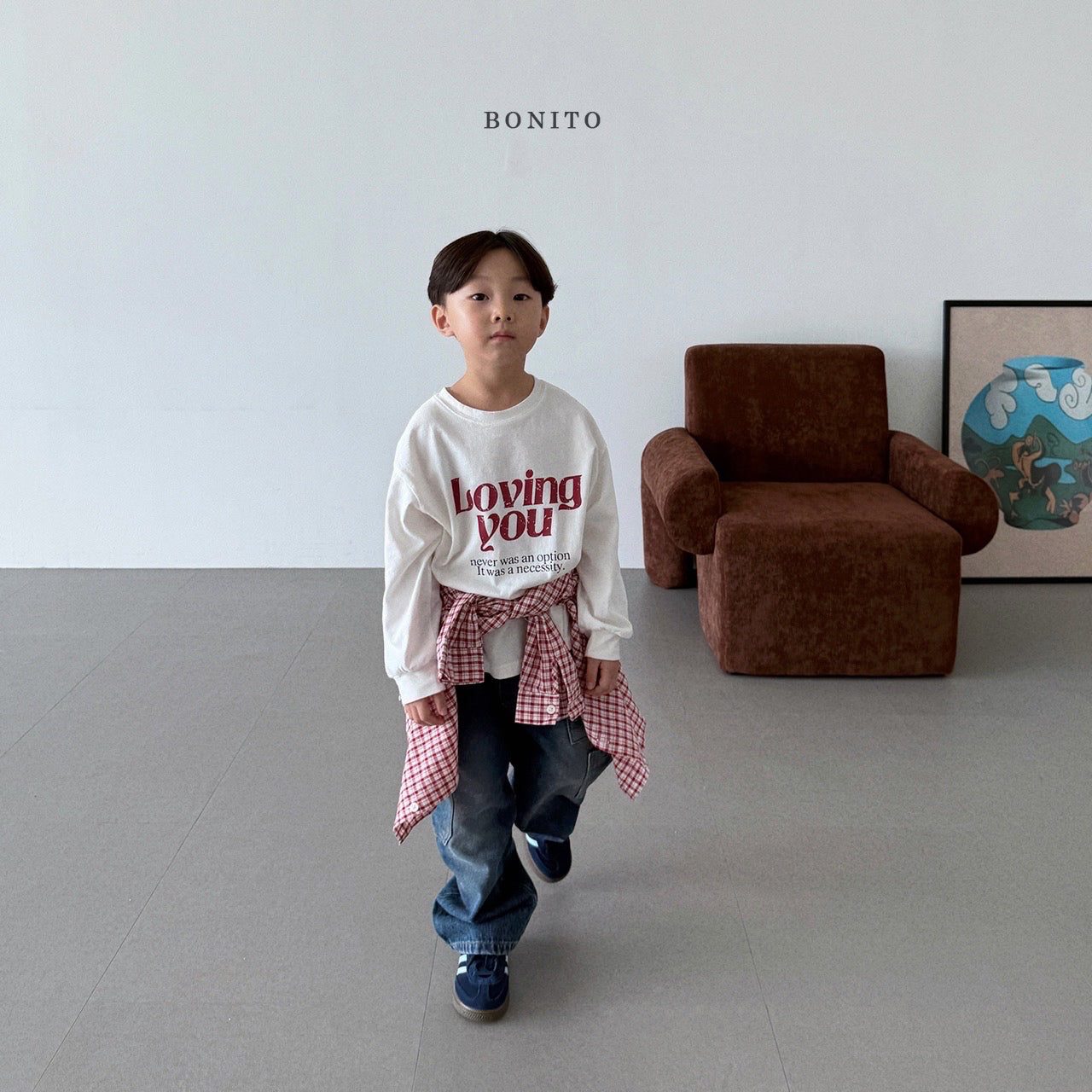 韓國童裝 25秋| BT25319 LOVING YOU TEE (70-140CM)