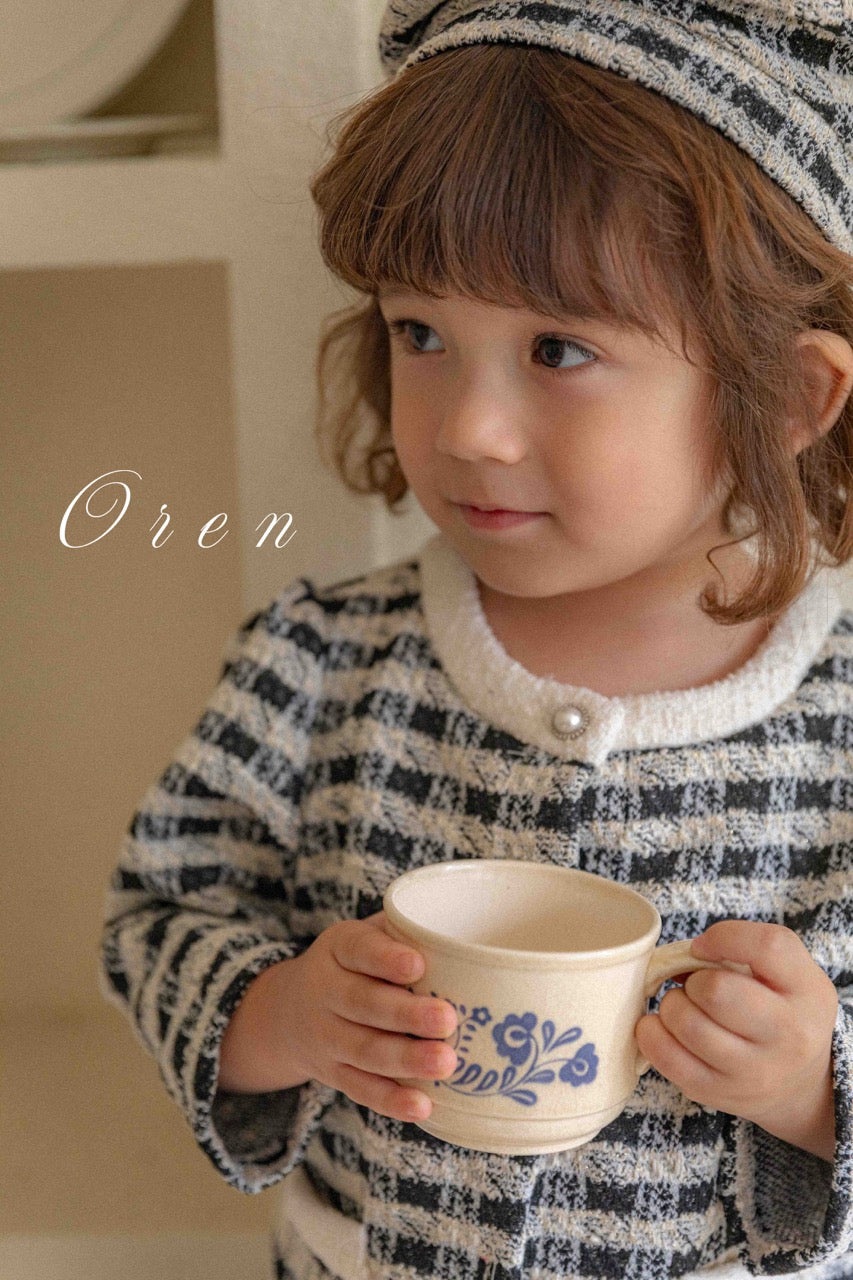 韓國童裝 25秋 | OR25311 Tweed Collection - Boy Top and Bottom Set