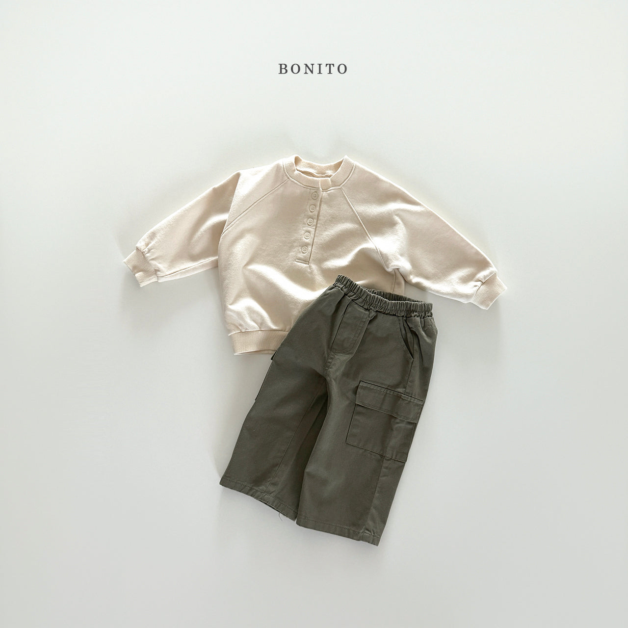 韓國童裝 25秋| BT25331 BUTTON MTM (70-140CM)