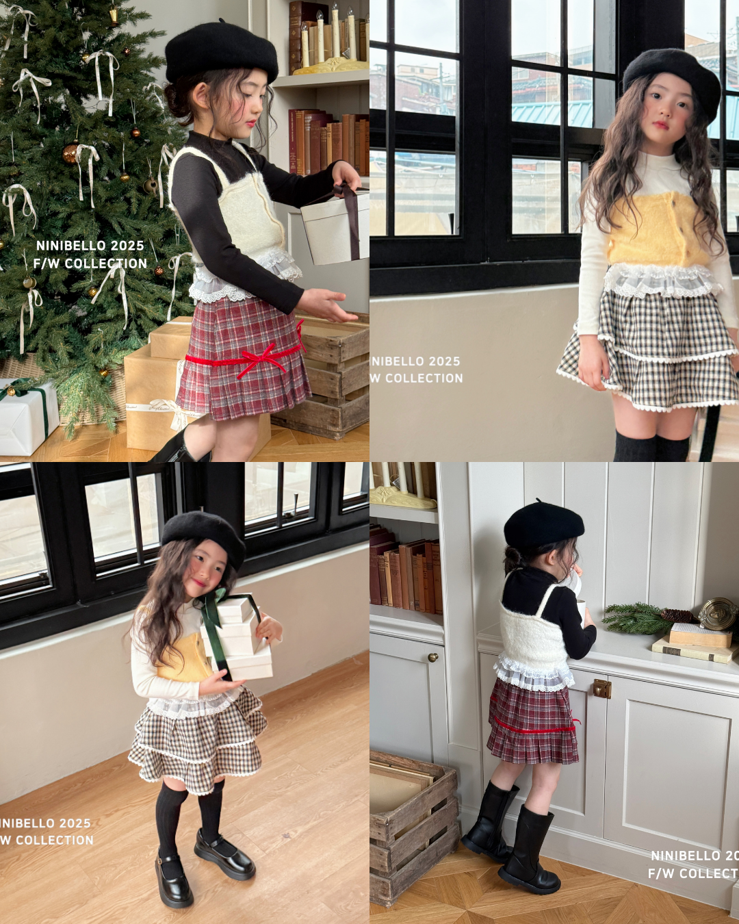 韓國童裝 25秋冬 | NB25440 Sleeveless Lace Bustier