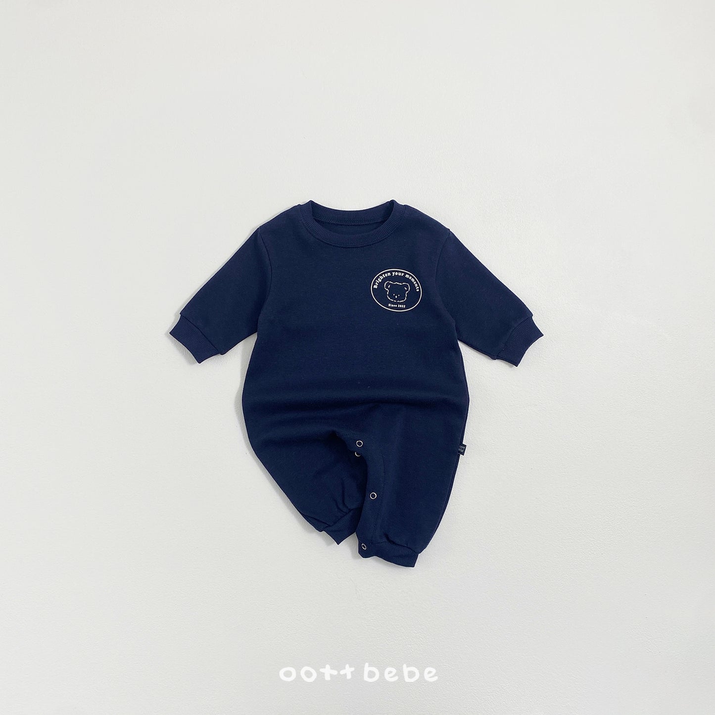 韓國童裝 26SS | OT29 親子裝 | Minimal Bear Baby Romper (55-75cm)