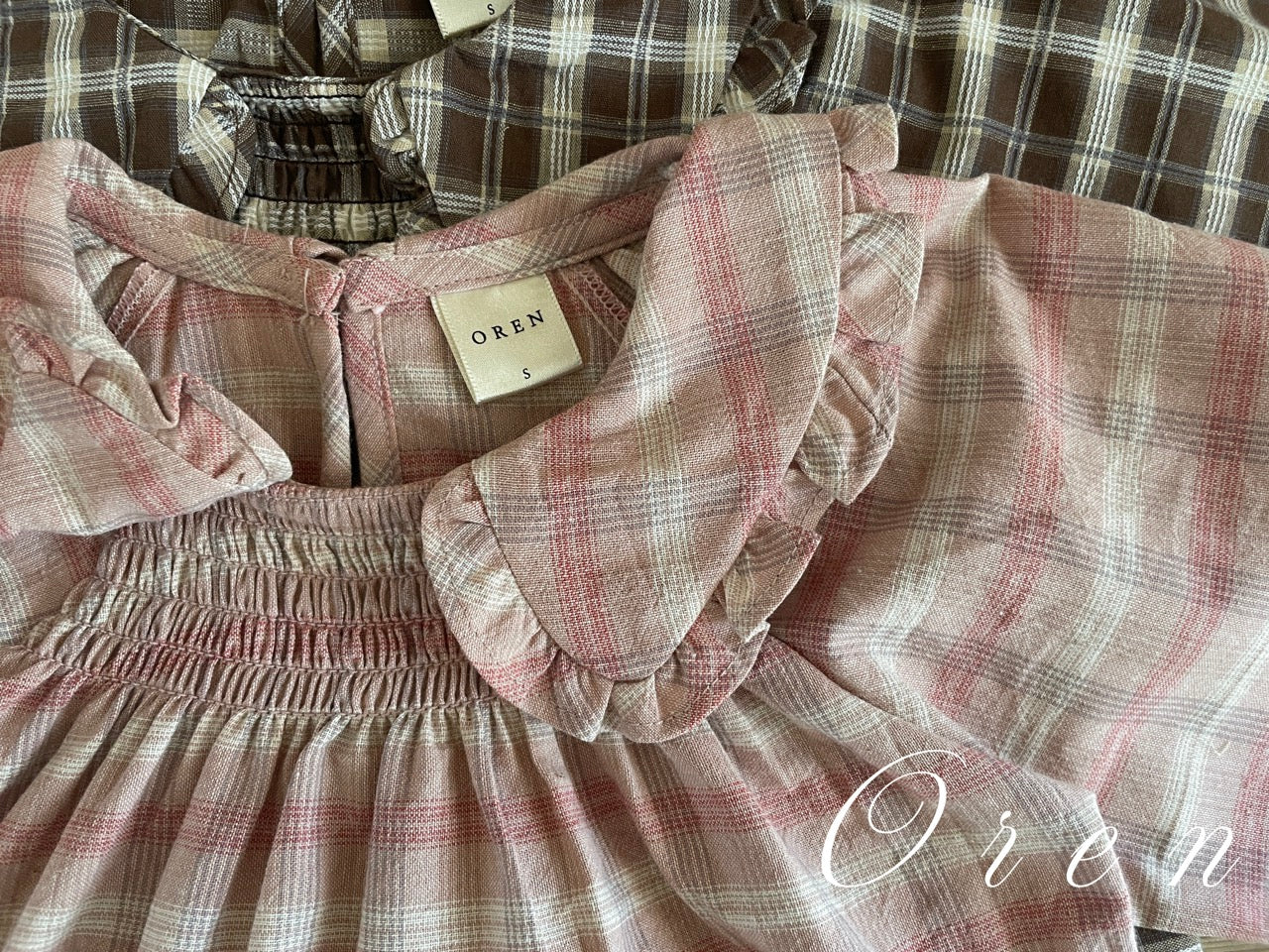 韓國童裝 25秋 | OR25341 Marche Check Blouse