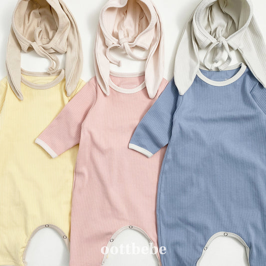 ้ๅ็ซฅ่ฃ | OT25353 Baby Suit with Rabbit Bonnet