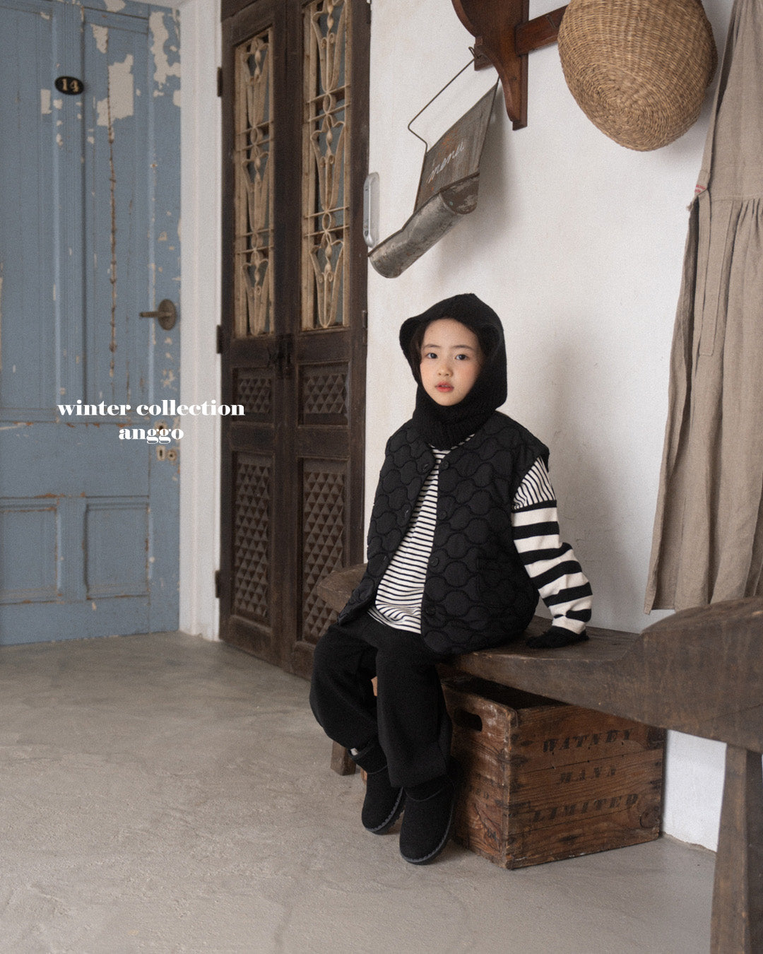 \限時預購/ 韓國童裝 AG25201 Balaclava (Hat and Neck warmer)