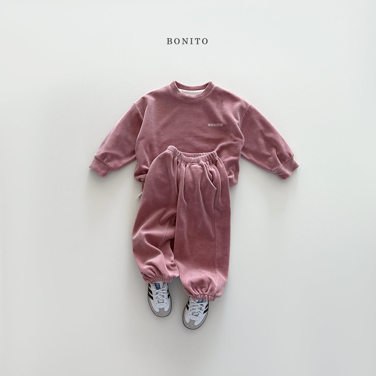 韓國童裝 25秋| BT25342 BONITO TOP AND BOTTOM SET (70-140CM)