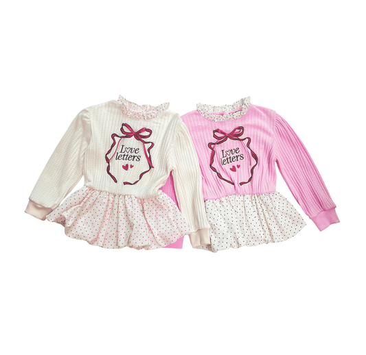 韓國童裝 26春 | SE31 圓點泡泡T (90~130cm)