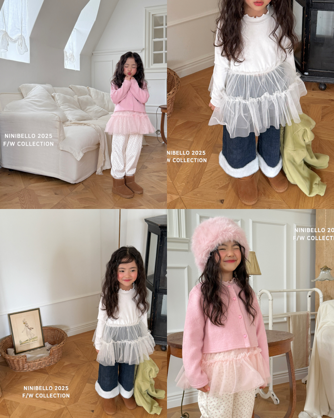 韓國童裝 25秋冬 | NB25444 Lace OPS