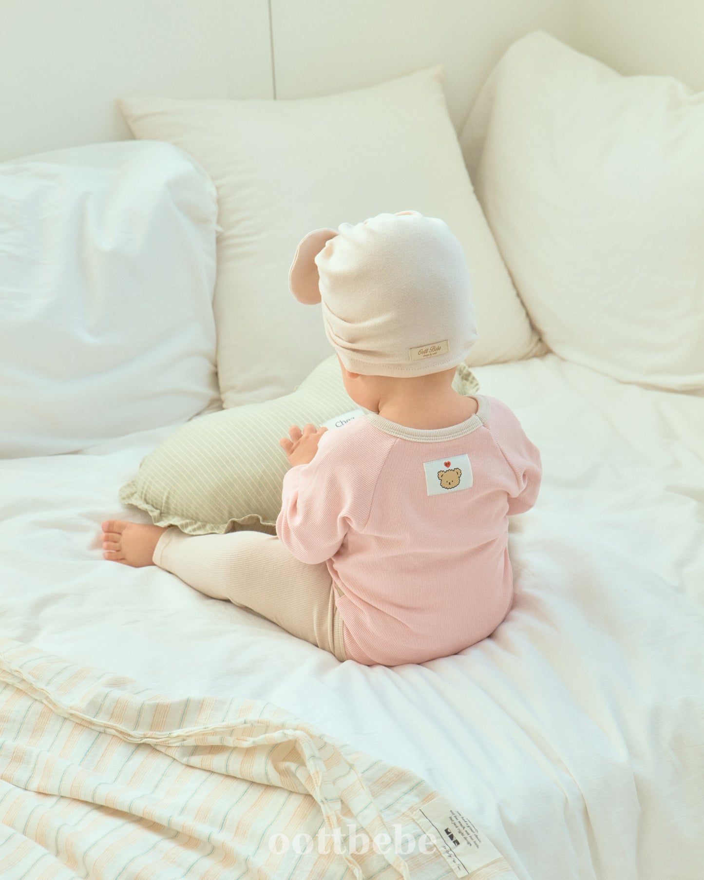 韓國童裝 | OT25335 2-tone Baby Suit with Leggings