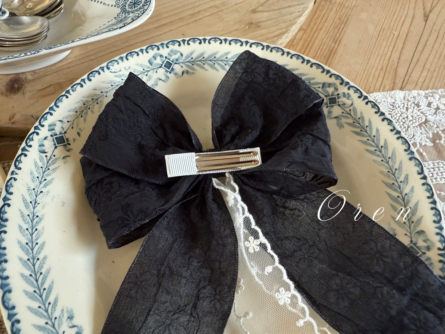 韓國童裝 25秋 | OR25333 Miel Ribbon Hairpin