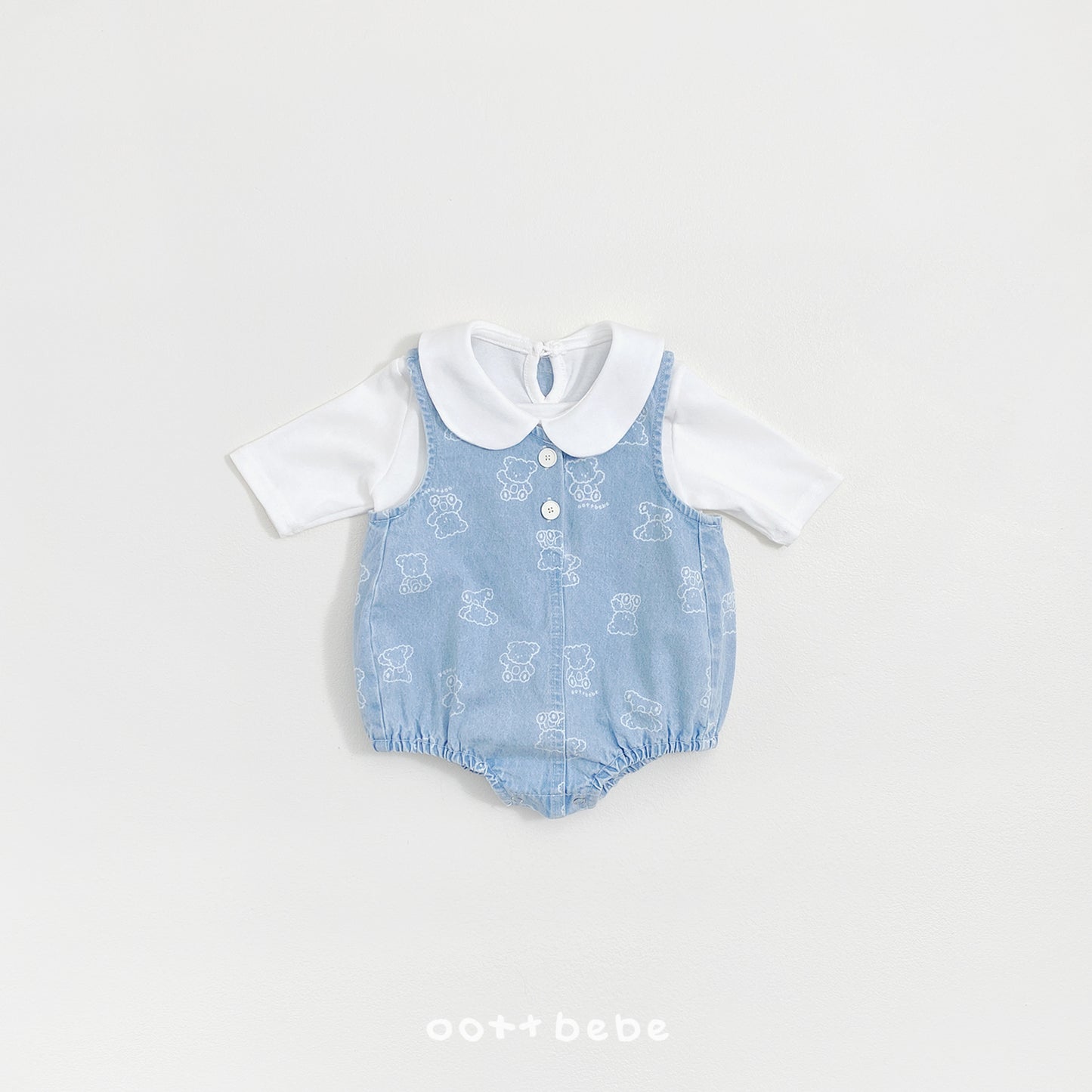 韓國童裝 26SS | OT02 6/4 sleeve Collar Tee (75-120cm)