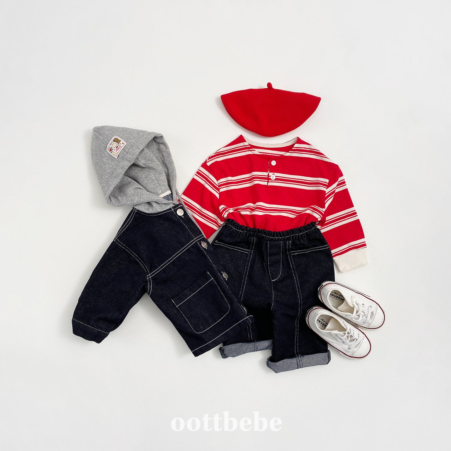 韓國童裝 | OT25325 Hooded Jacket