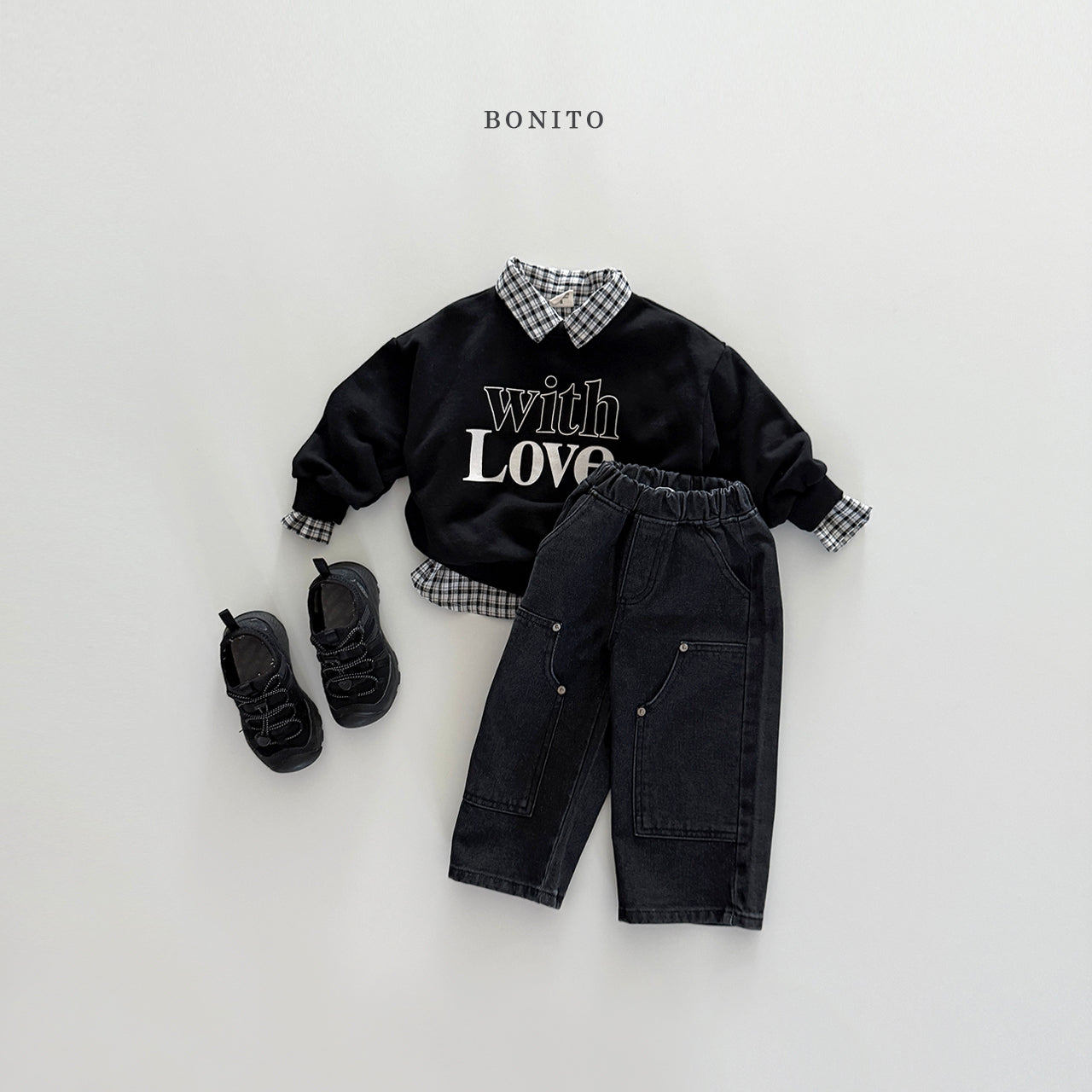 韓國童裝 25秋| BT25326 CHECKERED SHIRT (70-140CM)