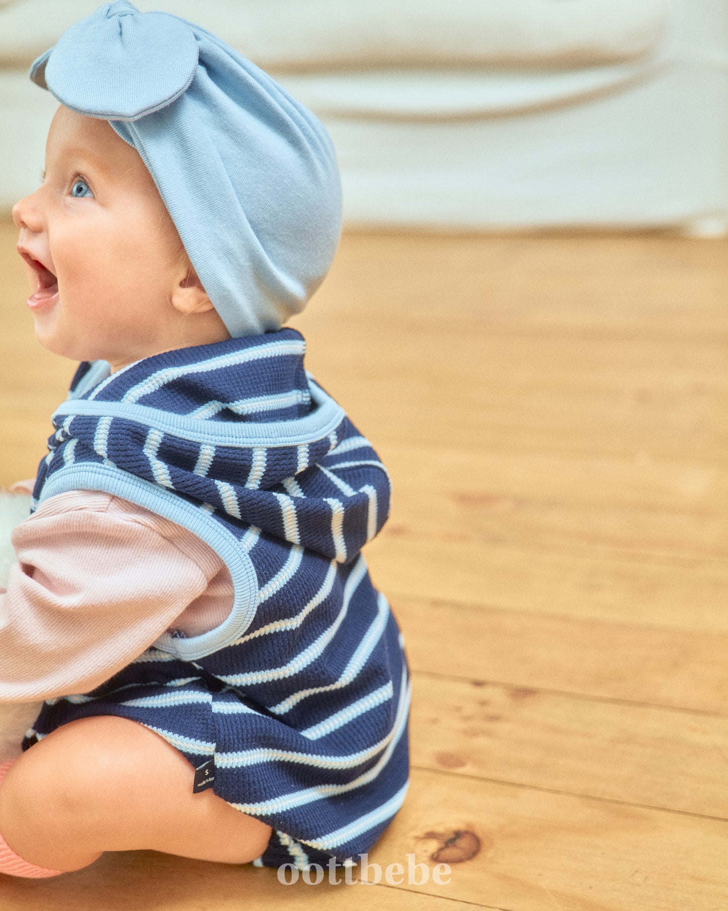 韓國童裝 | OT253567 Hooded Baby Suit