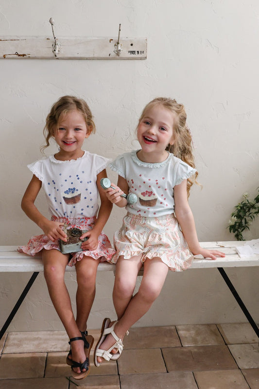 韓國童裝 26夏| FU24 Blueberry T-shirt 藍莓T恤 (90-140cm)