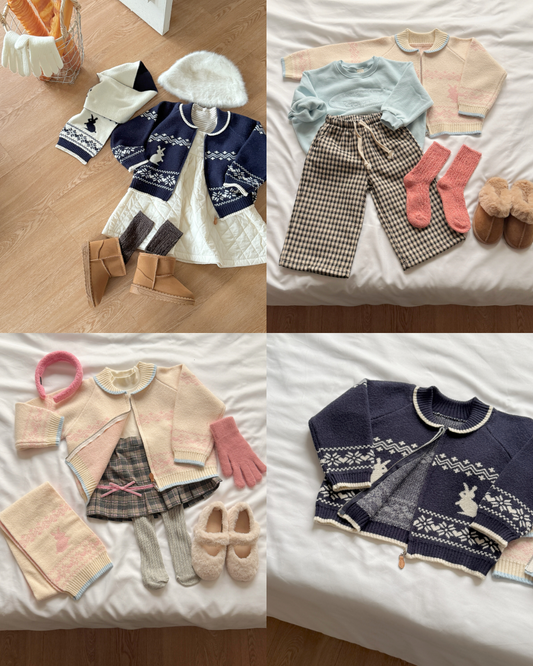 韓國童裝 25秋冬 | NB25448 Knit Cardigan