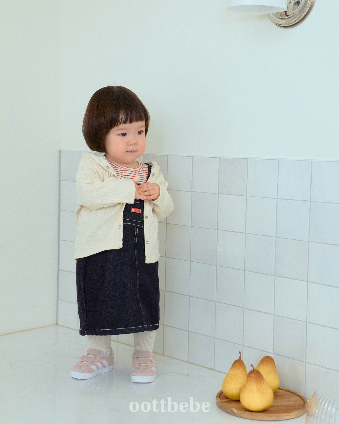 韓國童裝 | OT25321 Tee and Cardigan 2 set