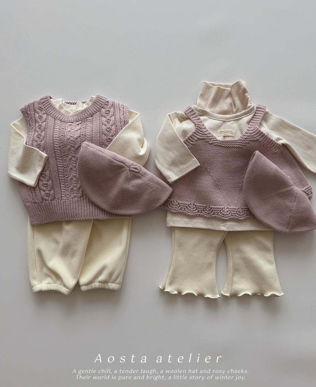 韓國童裝 25秋冬 | AO25413 Knit Blouse