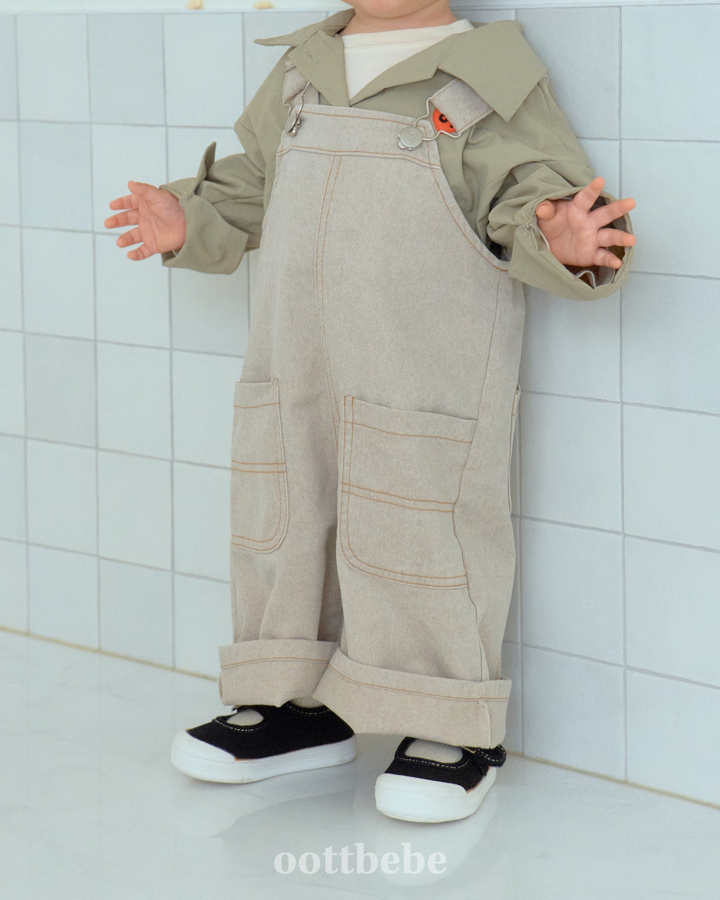 韓國童裝 | OT25330 Kids Pastel Shirt Jacket