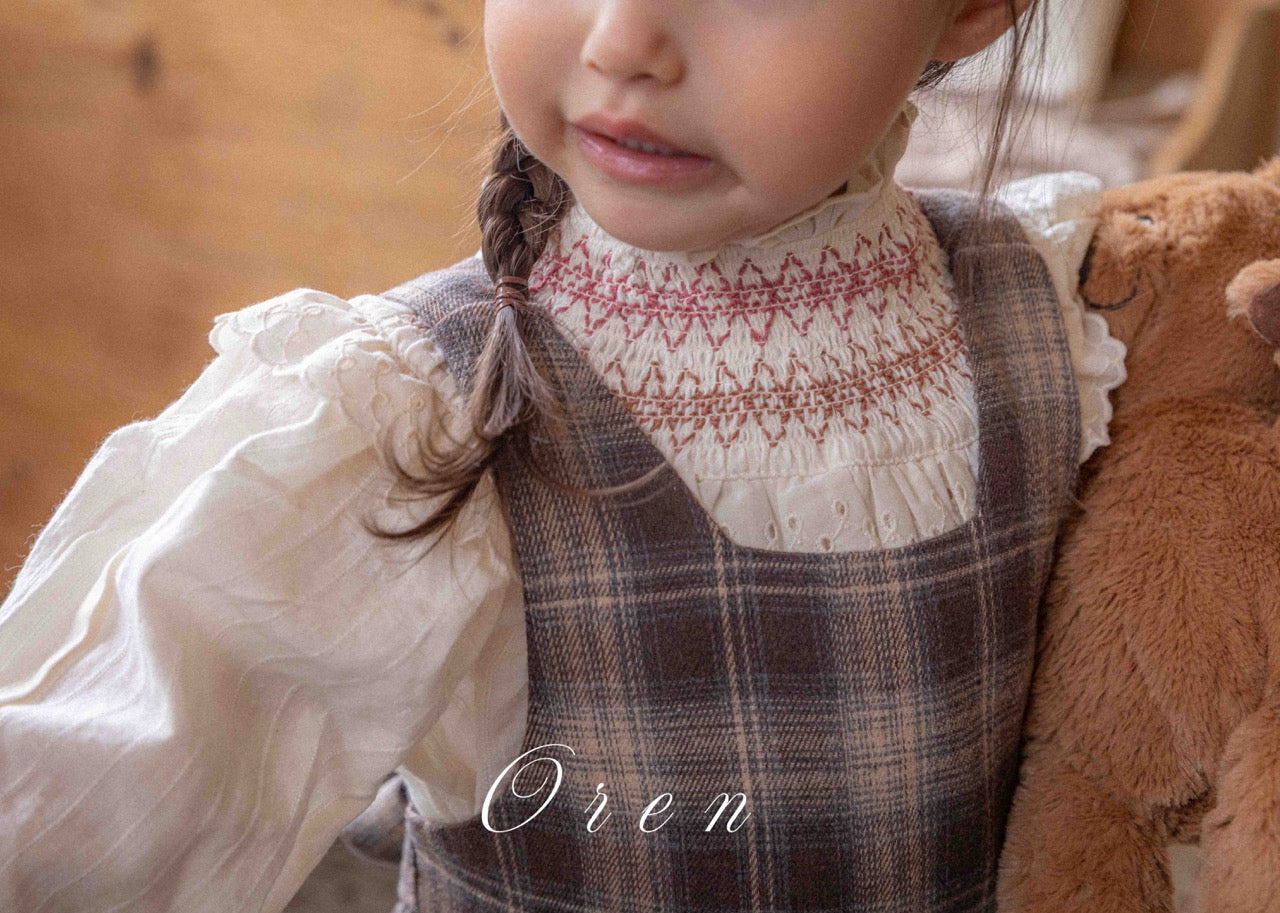 韓國童裝 25秋 | OR25344 Rosie Smoke Blouse