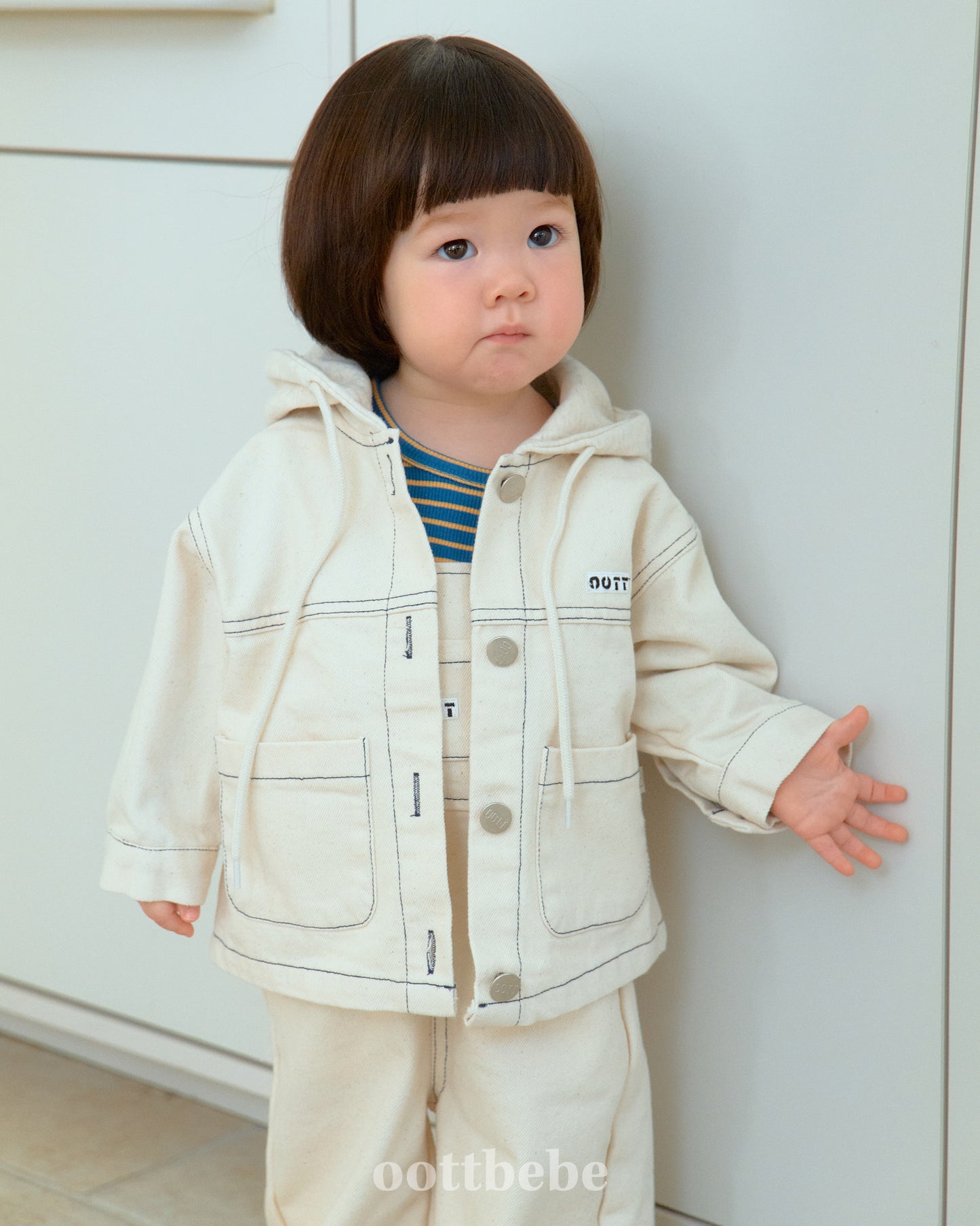 韓國童裝 | OT25325 Hooded Jacket