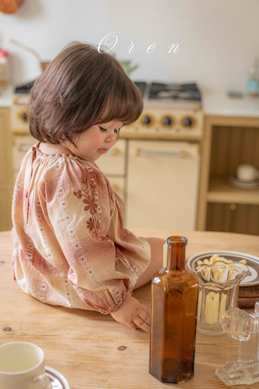 韓國童裝 25秋 | OR25332 Autumn Mellow Check Baby Suit