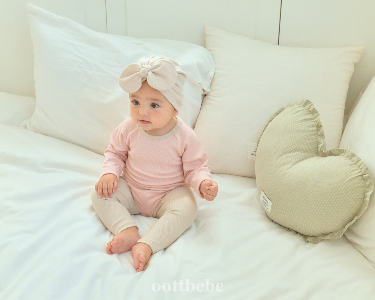 韓國童裝 | OT25335 2-tone Baby Suit with Leggings