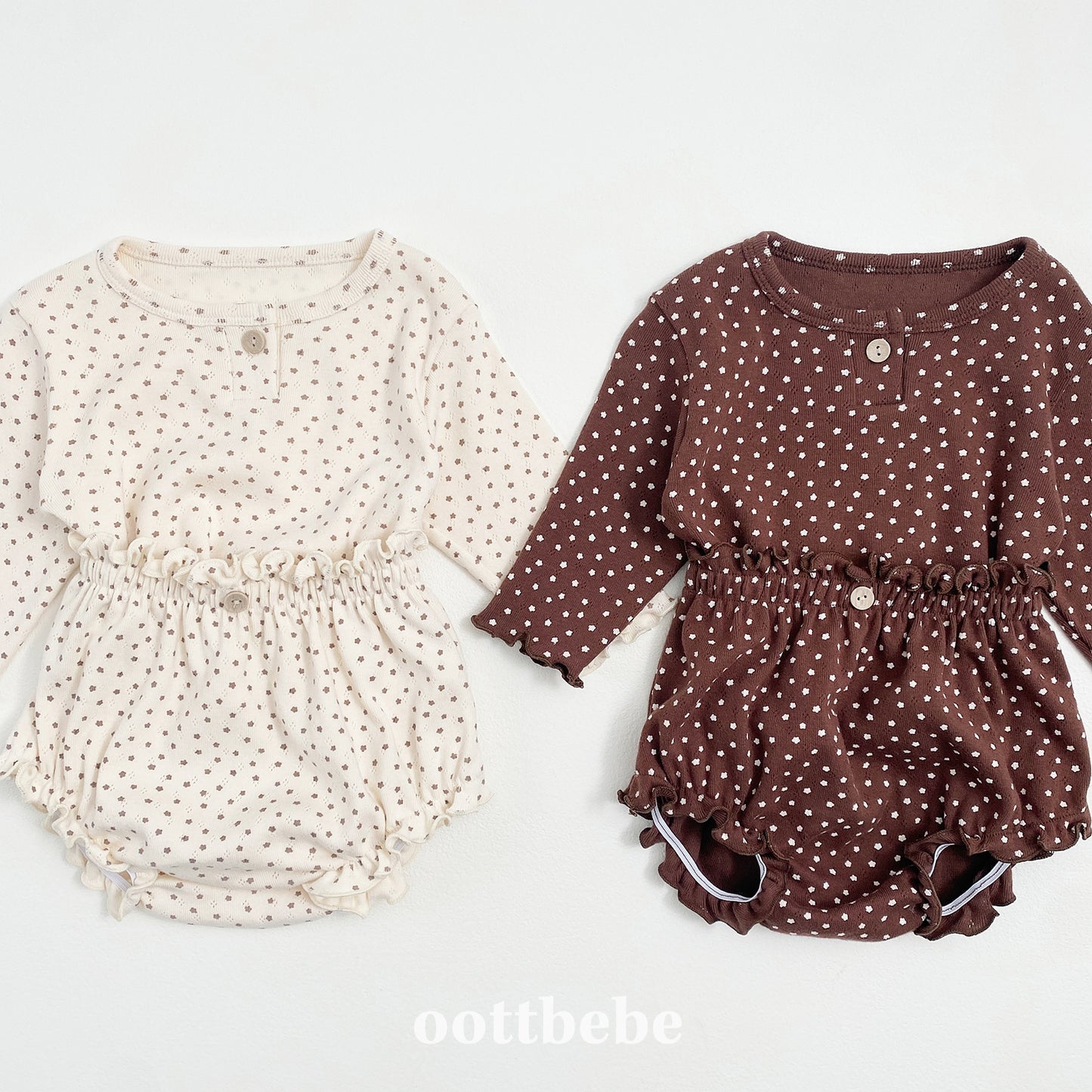 韓國童裝 | OT25354 Baby Top and Bottom Set