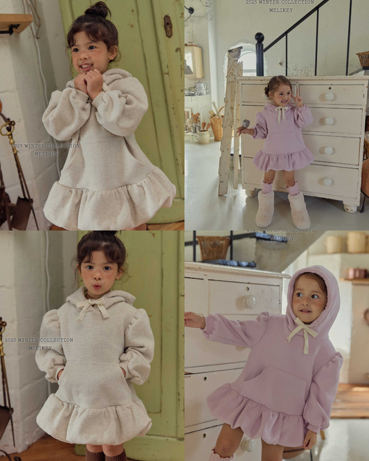 韓國童裝 25秋冬 | ME25406 Hooded Dress