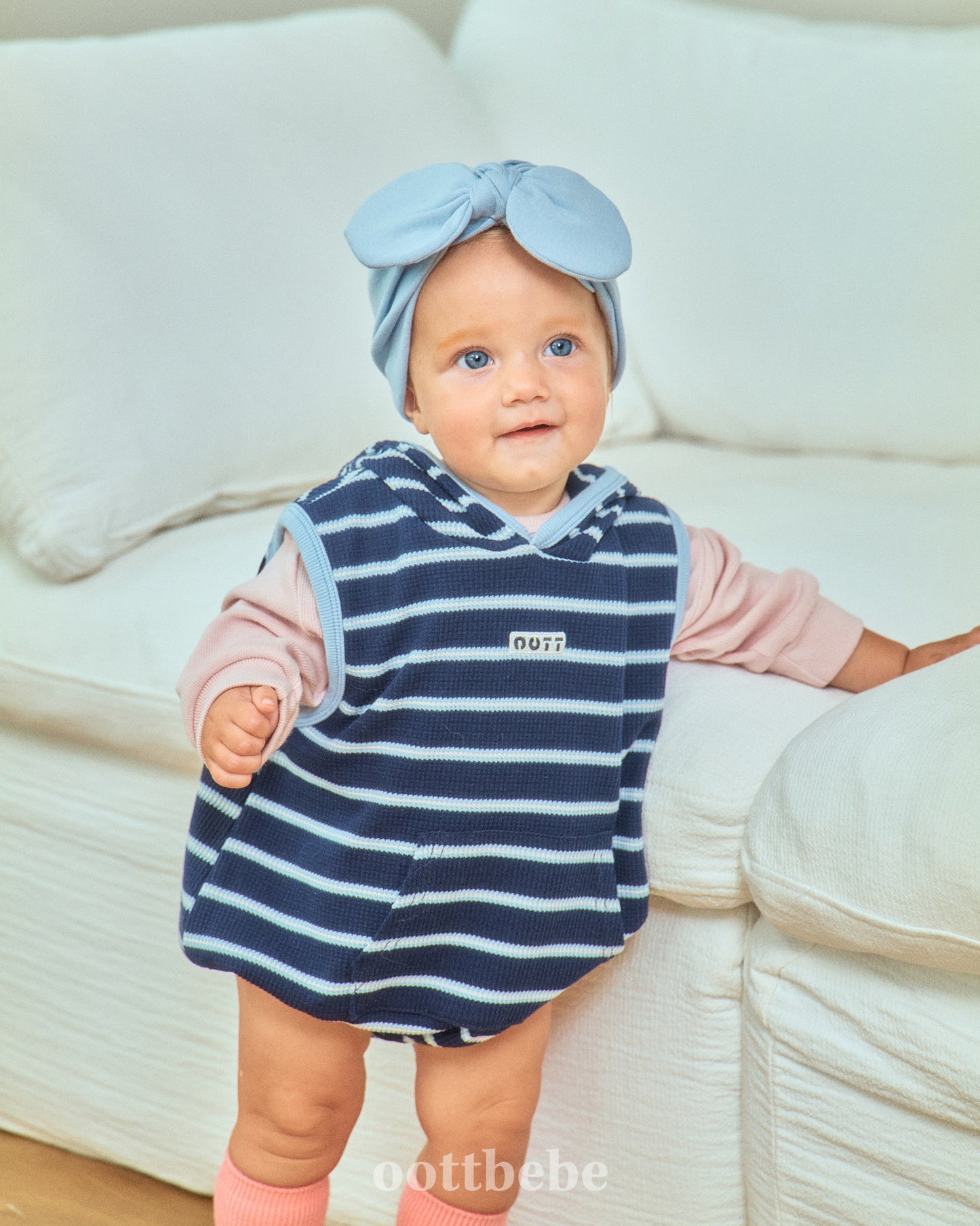 韓國童裝 | OT253567 Hooded Baby Suit
