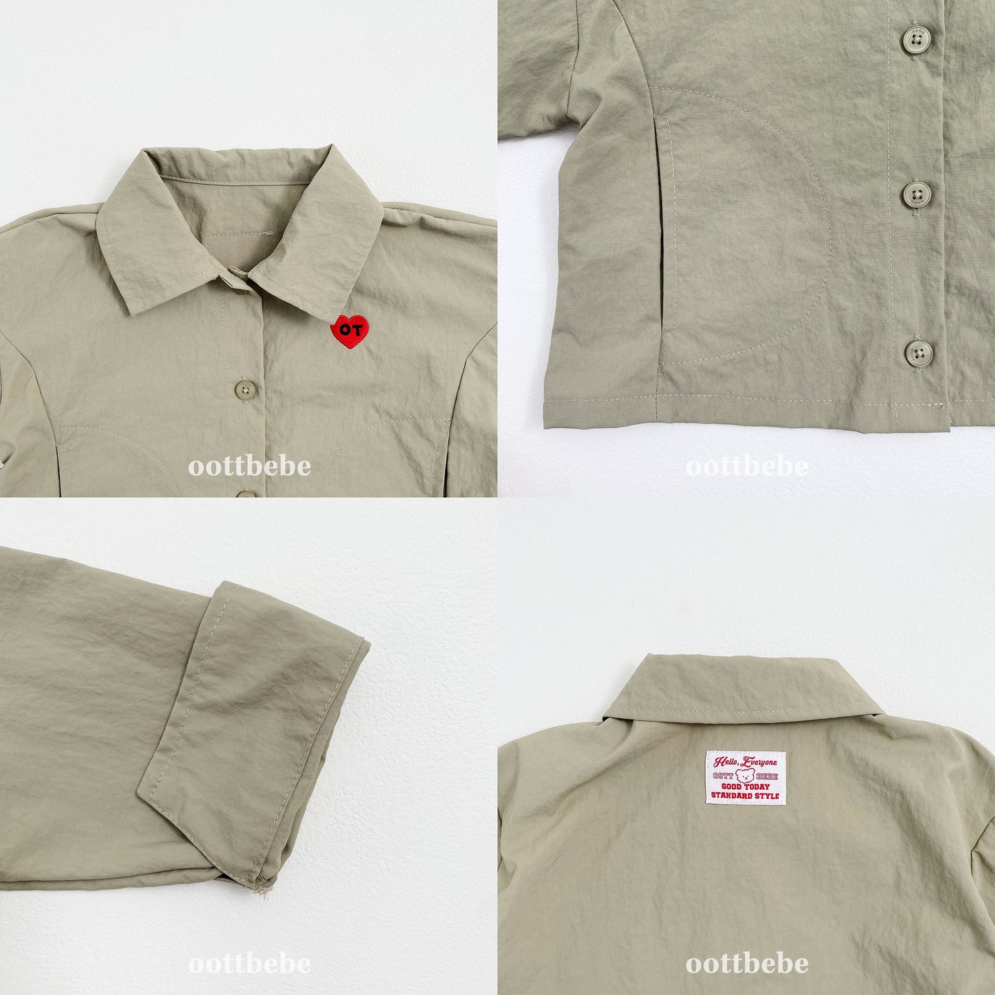 韓國童裝 | OT25330 Kids Pastel Shirt Jacket
