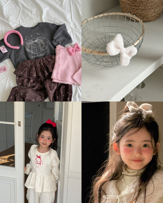 韓國童裝 25秋冬 | NB25456 Ribbon Pin