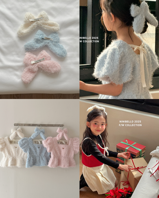 韓國童裝 25秋冬 | NB25457 Ribbon Pin (big)