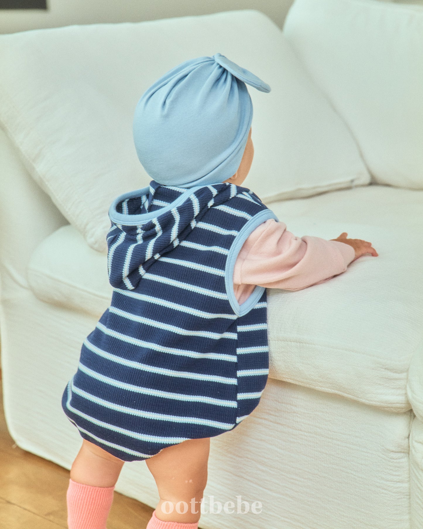 韓國童裝 | OT253567 Hooded Baby Suit