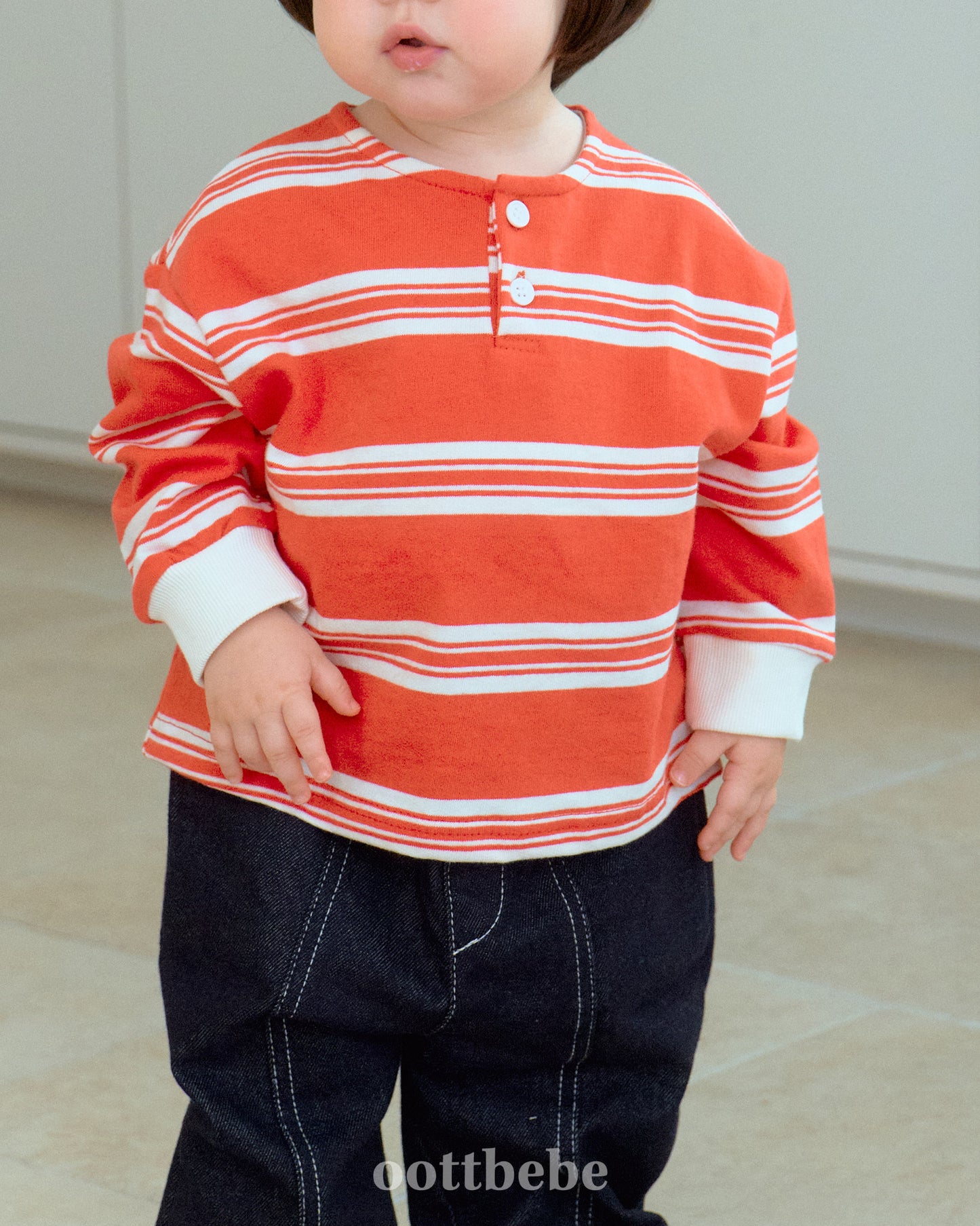 韓國童裝 | OT25328 Kids Stripe MTM
