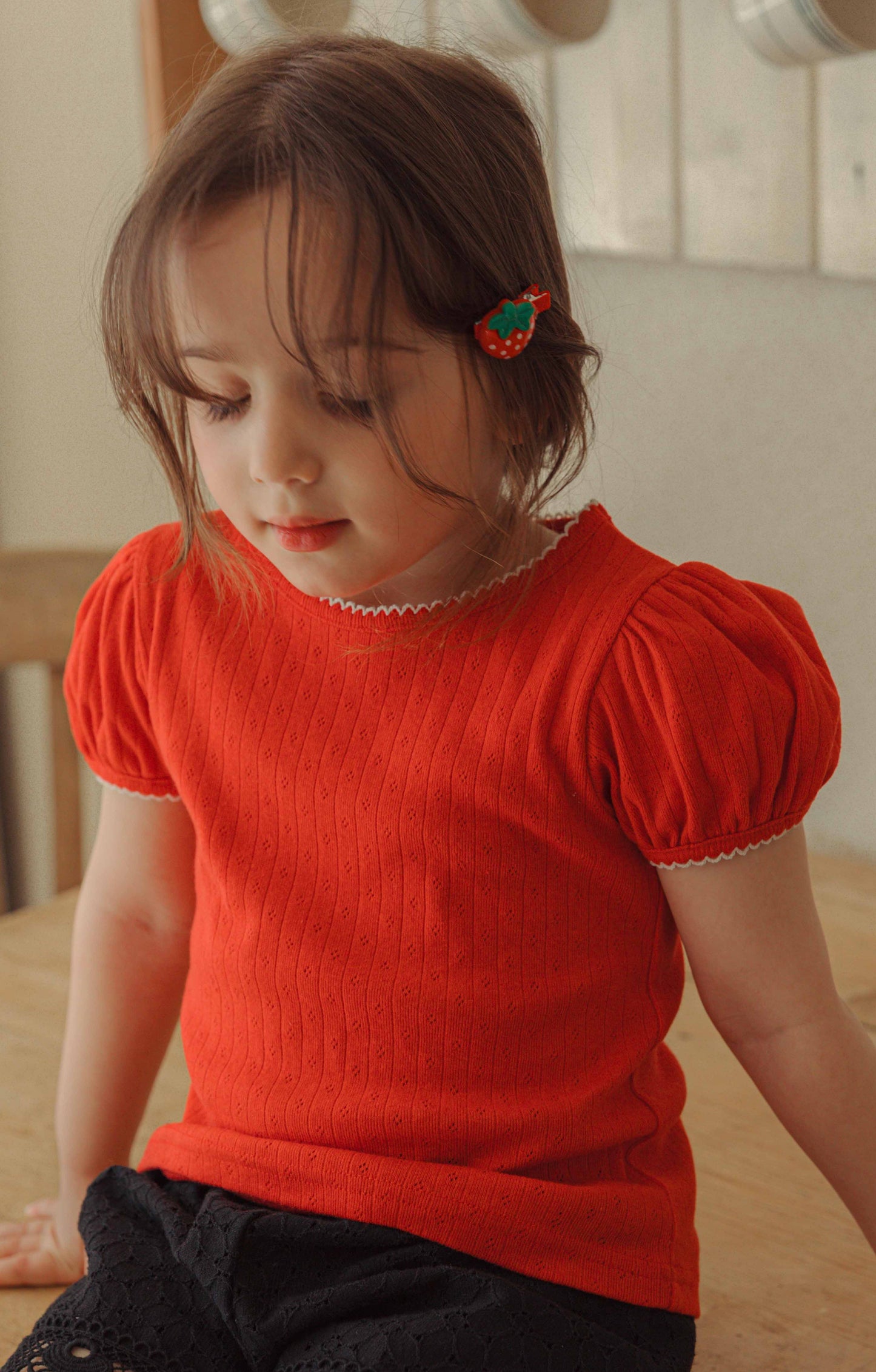 韓國童裝 26夏| CR15 Basic Eyelet T (80-125cm)