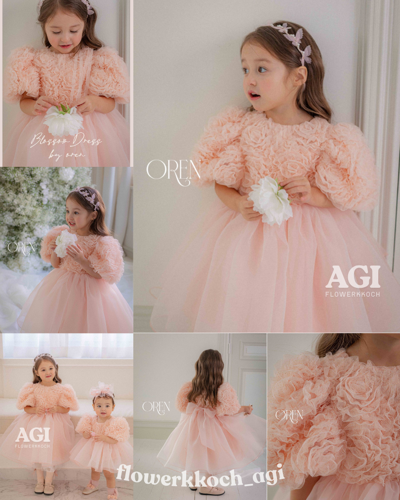 韓國童裝 26春 | OR29 Blossom Rose Dress
