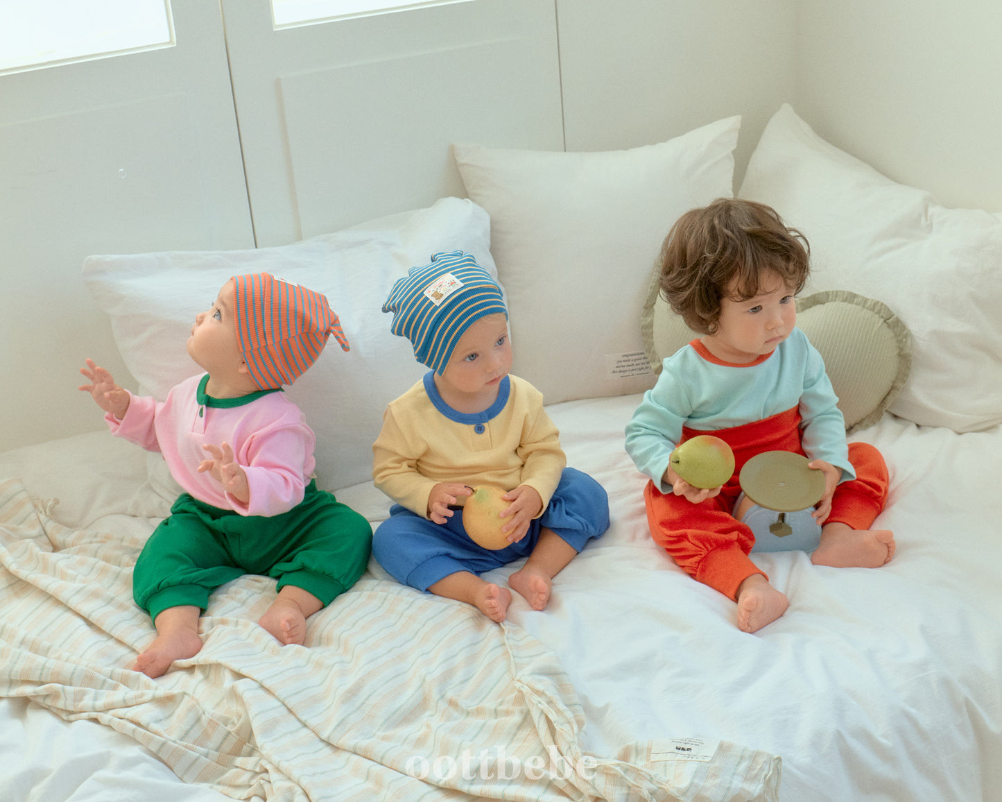 韓國童裝 | OT25337 Baby Top and Bottom Set