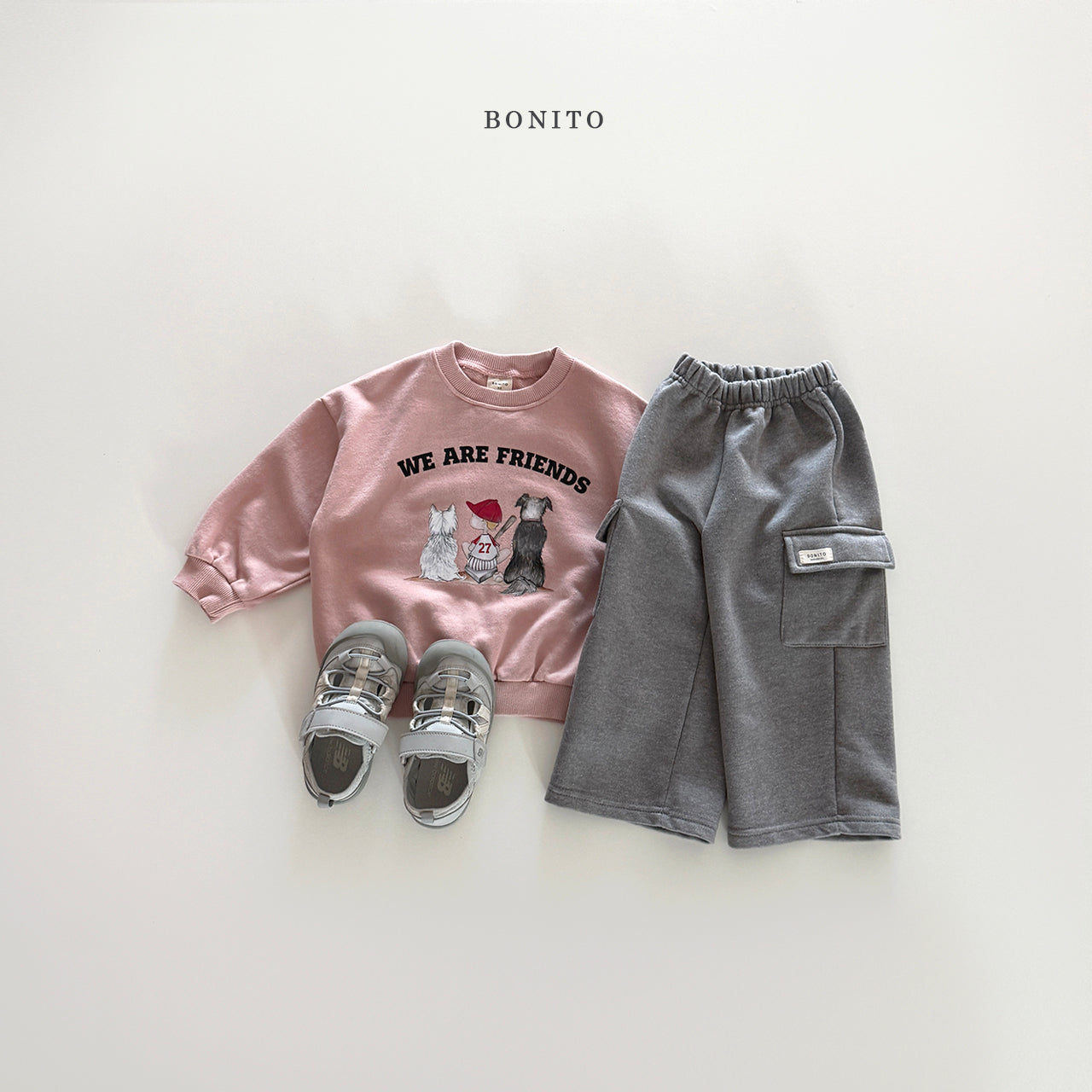 韓國童裝 25秋| BT25339 BONITO POCKET PANTS (70-140CM)