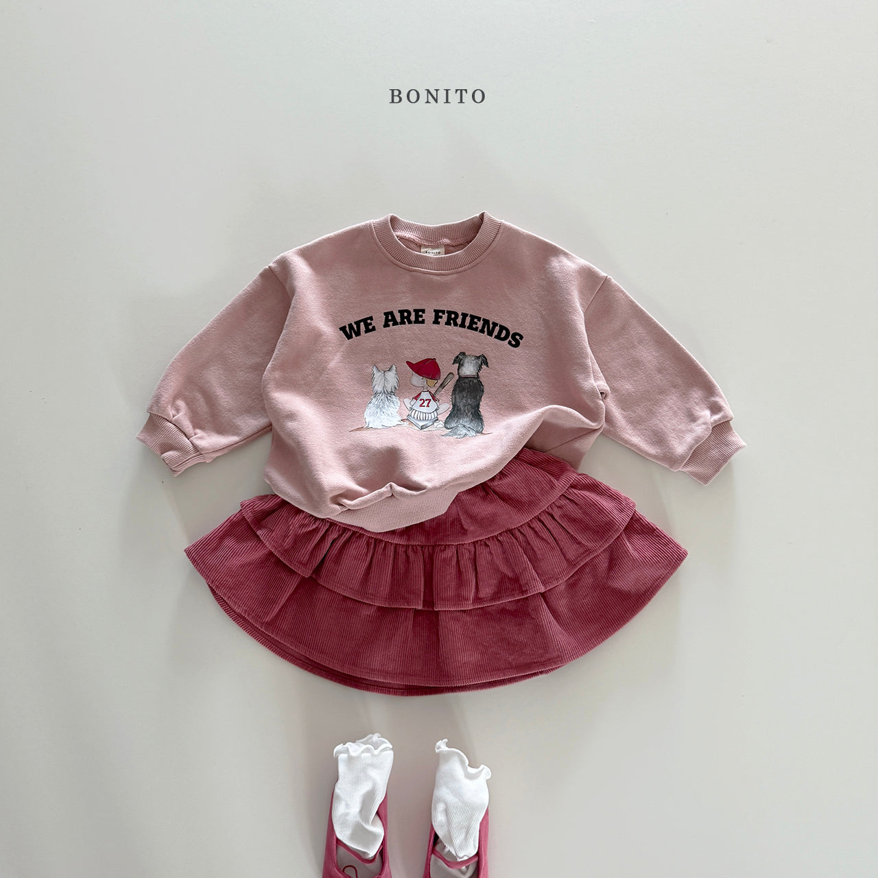 韓國童裝 25秋| BT25329 FRIEND MTM (70-140CM)