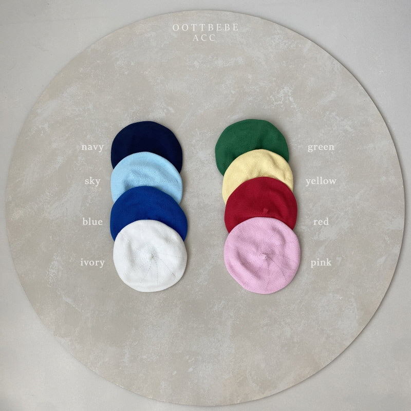韓國童裝 | OT25373 Knit Beret (Color)