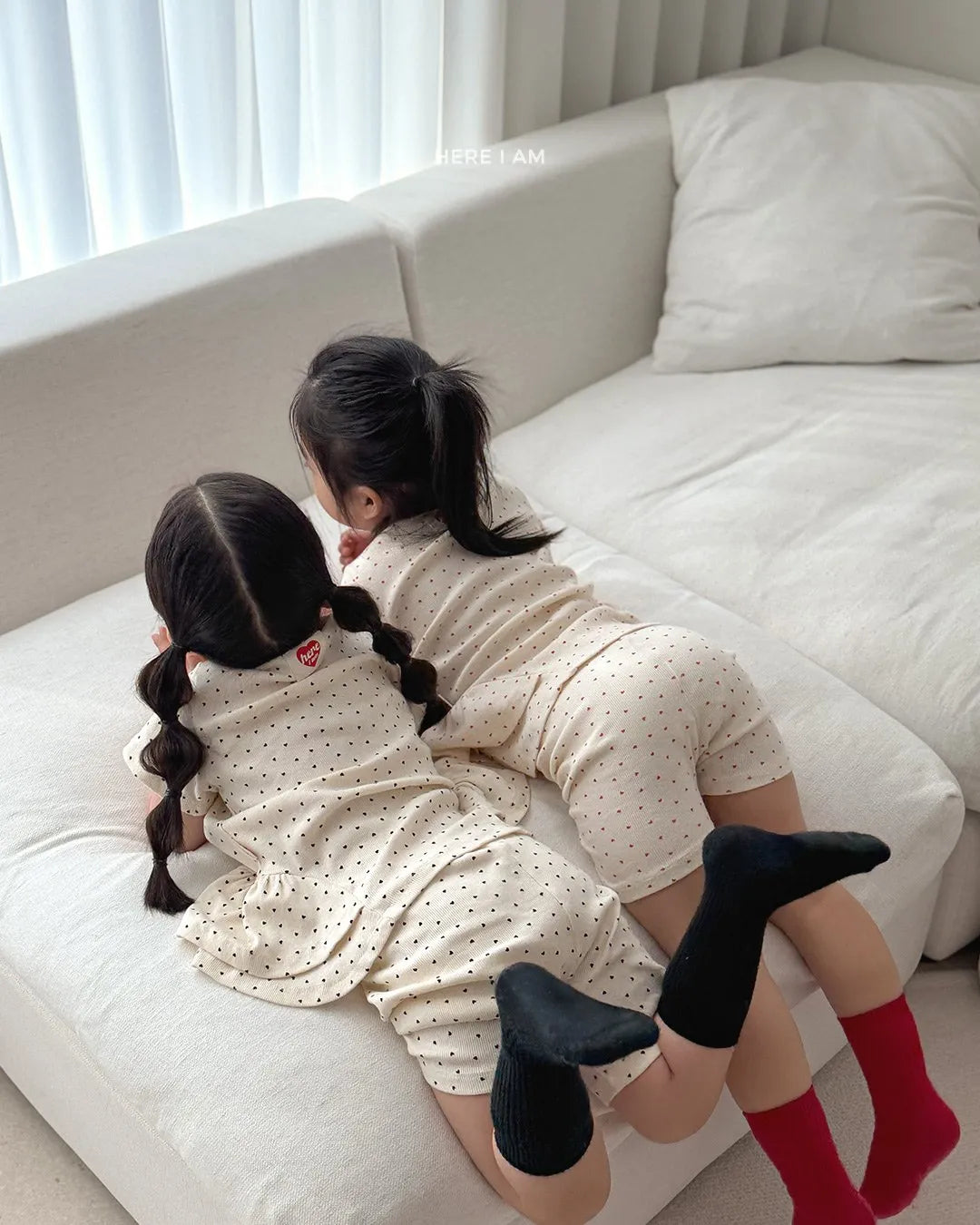 韓國童裝 26夏| HM25 Heart Shirring Loungewear Set