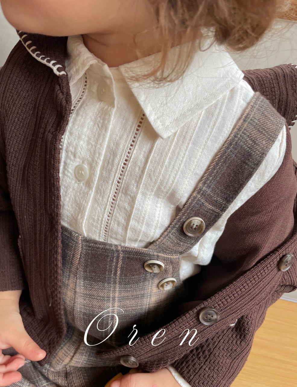 韓國童裝 25秋 | OR25317 Check Collection - Overall (吊帶工人褲)